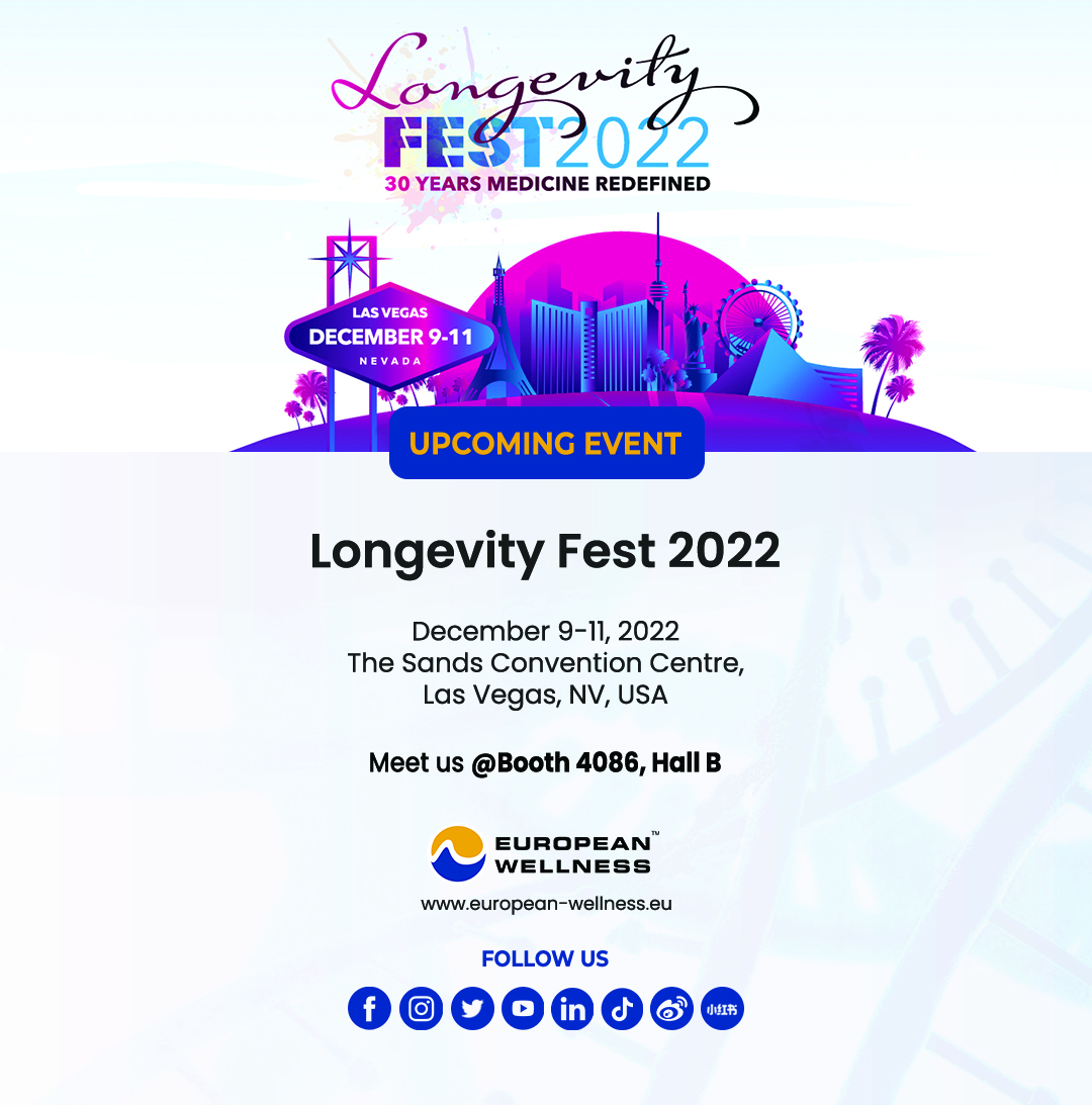 European Wellness will be at Longevity Fest 2022!